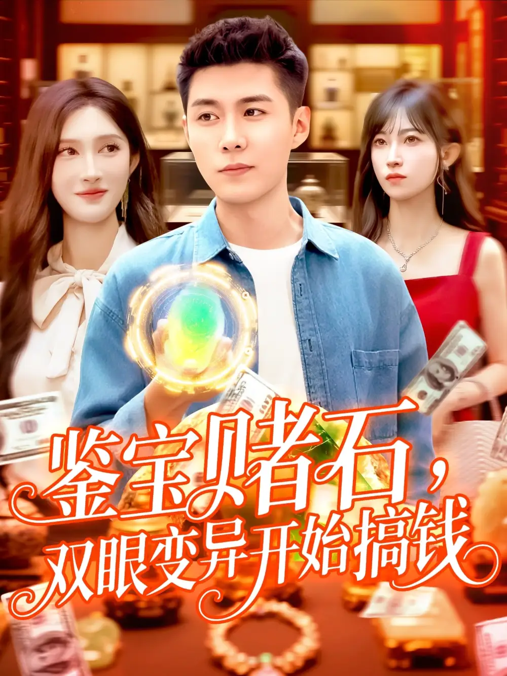 《鉴宝赌石，双眼变异开始搞钱&鉴宝赌石双眼变异开始搞钱（99集）赵亦菲&韩雨轩》短剧全集免费在线看