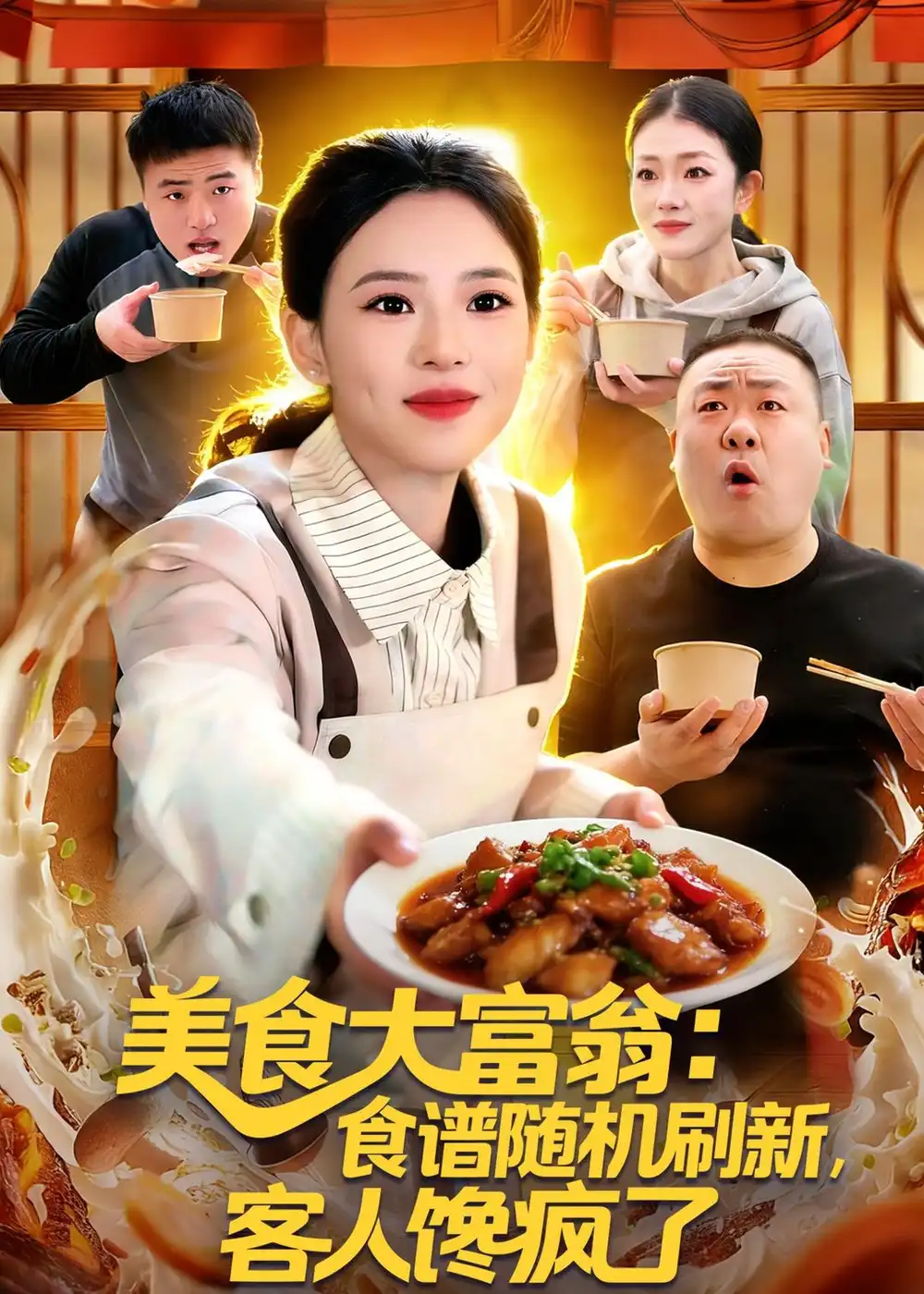 《美食大富翁食谱随机刷新客人馋疯了（72集）梓琪＆王永浩》短剧全集免费在线看
